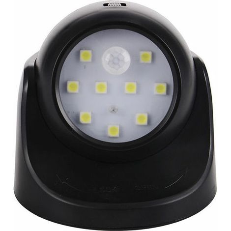 [JAMAIS UTILISÉ]Applique murale extérieure avec détecteur de mouvement Éclairage extérieur à LED Éclairage sans fil alimenté par batterie Rotation et inclinaison à 360 degrés (1/4)