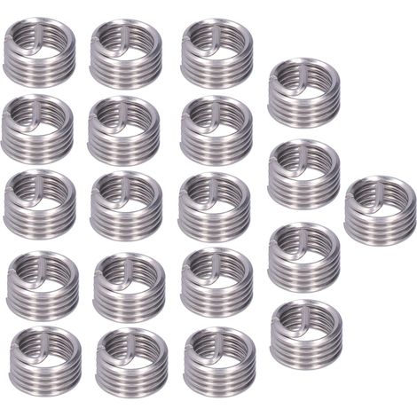20 Stück Gewindereparatur M12 x 1,75 Drahtgewindeeinsatzmutter Spiraldrahtverlängerung Verbrauchsmaterial 1D (1/5)