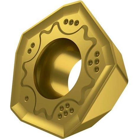 Fräswendeschneidplatte ISO PDKX 0905ZEER-FM:M6330 D.5,5mm PVD beschichtet Gold (1/2)