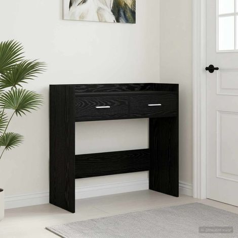 Teenpull – Konsolentisch Schwarze Eiche 90 x 35 x 80 cm Holzwerkstoff (1/5)