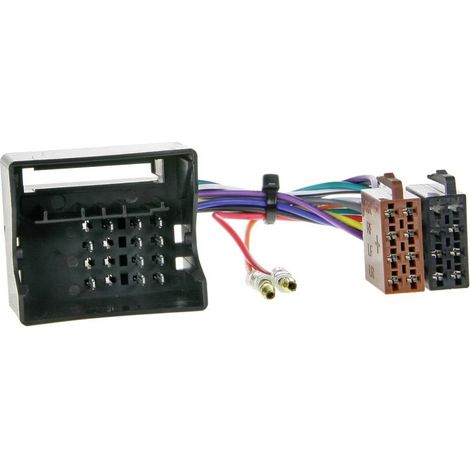 Adnauto – Adaptateur ISO femelle QUADLOCK 40 broches – Connexion haut-parleur avant et arrière – Pour installation radio véhicule