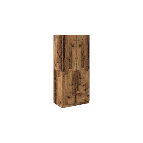 Garde-robe vieux bois 80x52x180 bois d'ingénierie (1/5)