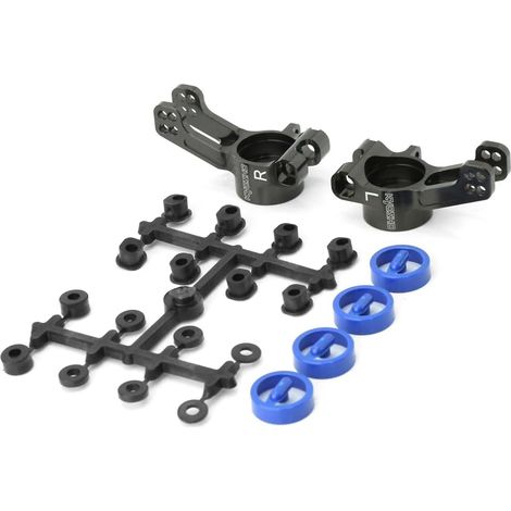 2 Pièces Bloc de roulettes de Support de Moyeu C Arrière en Métal IFW608B pour Remplacement de Mise à Niveau de Voiture MP10 1/8 RC (1/5)