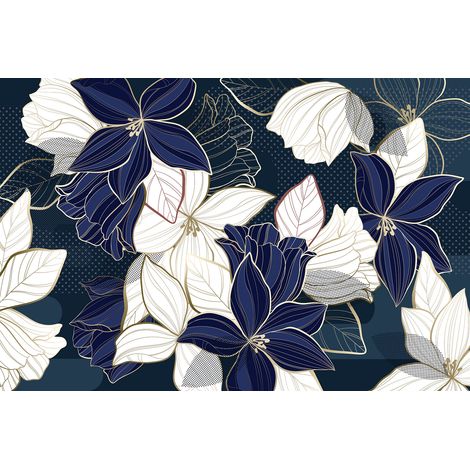 Papier peint panoramique - Fleurs - 130 cm x 87 cm (1/2)