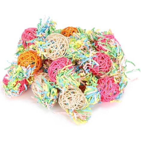 Lot de 20 cage suspendu jouets perroquets morsure mâchement jouet accessoire pour oiseau - pour petits et grands animaux (1/5)