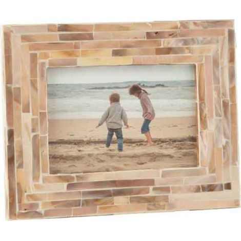 Cadre Photo en Bois Déco "Nuye" 10x15cm Beige (1/2)