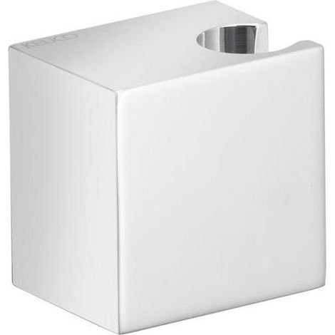 Support de douche mural EDITION 11 pour flexibles avec écrou conique chrome noir brossé KEUCO