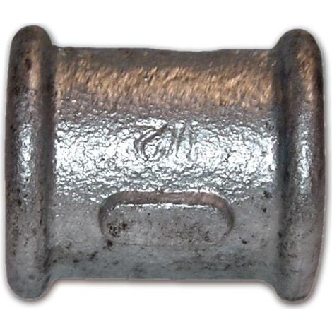 Raccordo Ghisa Zincato Manicotto F.F. 3/4 (1/2)