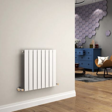 ELEGANT 600 x 608mm White Designer Radiator Horizontal Flat Panel Single Panel Rad