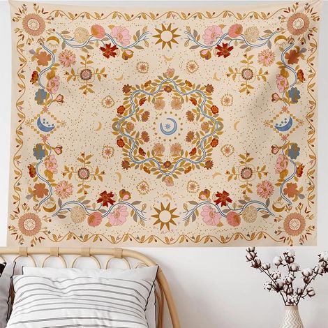 Tapisserie bohème 150x100cm fond décoratif mur de polyester (1/5)