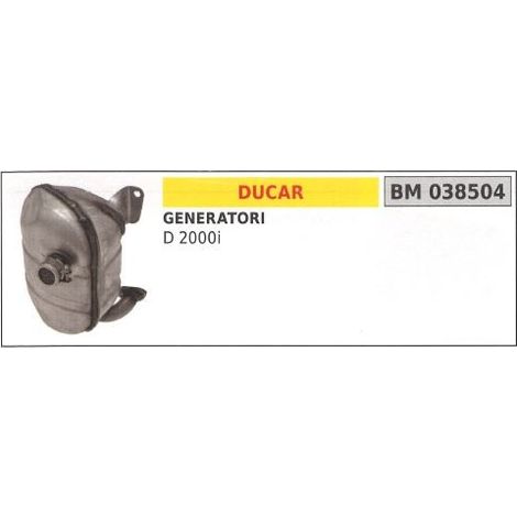 Silenciador DUCAR generador D 2000i 038504