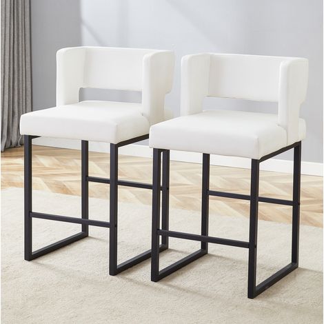 Chaise salle a manger nordique assise 91 cm metal noir OKMYHOME (1/5)