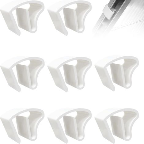 6 supports en forme de cœur pour stores vénitiens, supports d'installation pour stores plissés, décoration de fenêtre en plastique sans perçage (1/5)