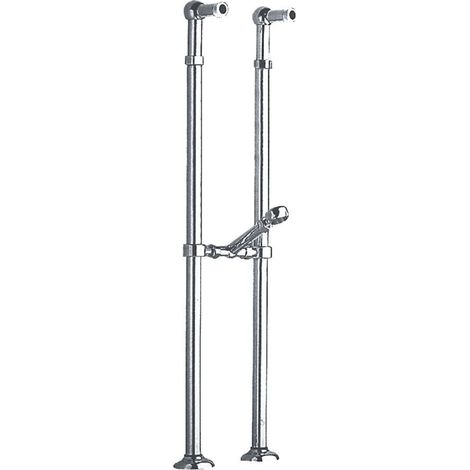 Sapho Reitano Rubinetteria Antea - Collegamento per montaggio miscelatore a pavimento per vasca da bagno, 2 pz, cromo 9841 (1/3)