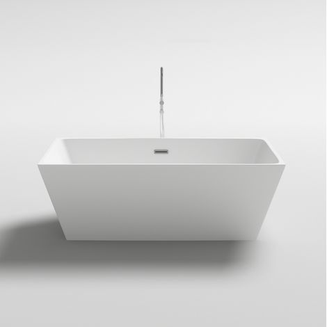 Bagno Italia Vasca da bagno 160x80x58h freestanding per centro stanza design moderno bianco lucida (1/3)