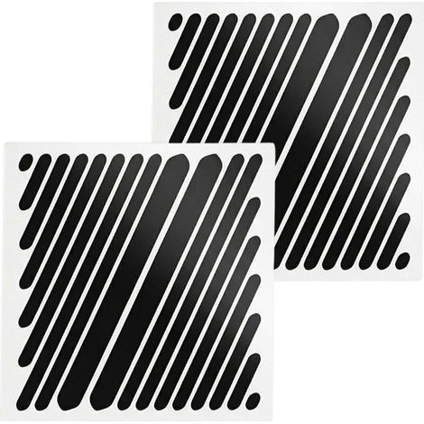 Autocollants réfléchissants noirs, lot de 36, imperméables et haute visibilité, pour casques de moto, vélos et véhicules. (1/5)