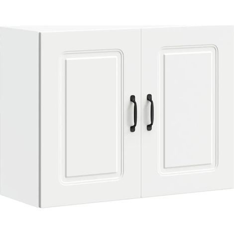Mueble de pared de cocina de diseño moderno unidad de almacenamiento 80 x 31 x 60 cm madera de ingeniería blanca 020049992 (1/5)