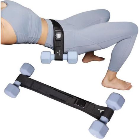 Ceinture De Poussée Des Hanches - 38 X 10 Cm - Pour Haltères Kettlebells Et Disques - 1 Pièce (1/4)