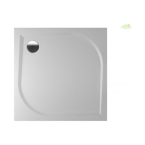 Receveur de douche carré en marbre RIHO KOLPING DB20 80x80x3cm-Blanc-Blanc-80 -- (1/5)