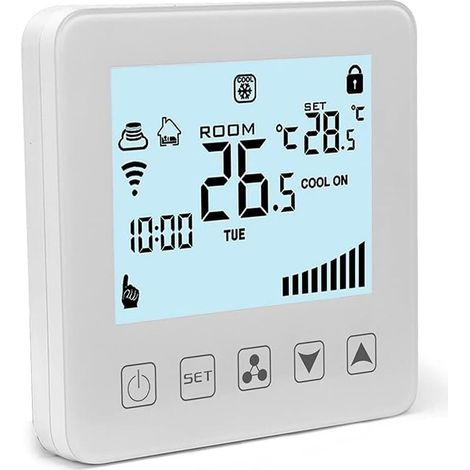 1 Thermostat WiFi Écran Tactile LED Contrôle Température Ventilo-convecteur Chauffage Refroidissement Maison (1/5)