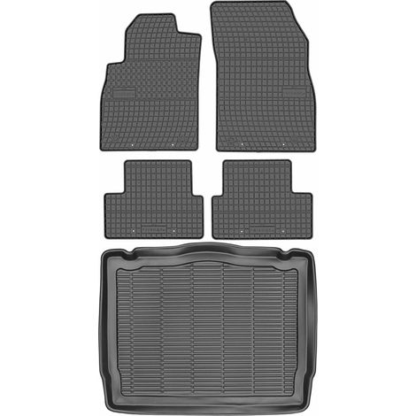 Juego de alfombrillas de goma para coche y maletero para Opel Astra IV J Hatchback (2009-2015).