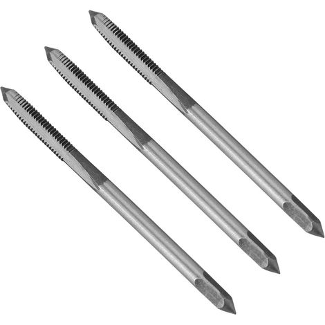 Jeu de 3 tarauds manuels en acier à roulement M3/M4/M5 (M5) (1/5)