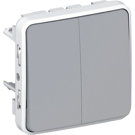 LEGRAND 069525 PLEXO  Conmutador doble E/S gris