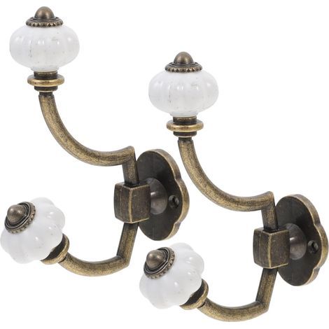 Pcs Antique Coat Hooks, Old-Fashioned Adhesive Coat Hooks, Hat Rack, Wall-Mounted Clothes Rack, Sturdy Coat Hooks, Alloy Hooks, Key for Clothes