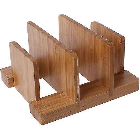Schneidebretthalter aus Bambus, 15,5 x 13 x 8,5 cm, Küchenarbeitsplatten-Organizer für Schränke (1/5)