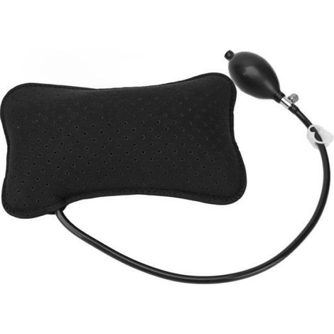 Coussin Lombaire Gonflable - Soutien Réglable Pour Siège Voiture Et Bureau - Noir - 1 Pièce (1/4)