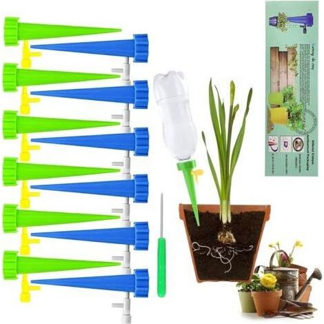 Irrigation Goutte à Goutte Kit, 12Pcs Arrosage Plantes Automatique avec Vannes pour Jardin Maison Intérieur Extérieur (1/5)