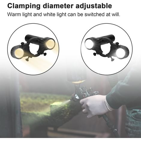 GARRYFIZH Pistolet à peinture LED rechargeable, éclairage intégré, pour retouche et finition (1/5)