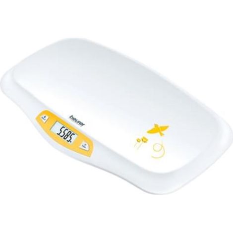 BEURER Báscula para bebés b.20kg 5gPart. XL LCD blanco-amarillo BY 80