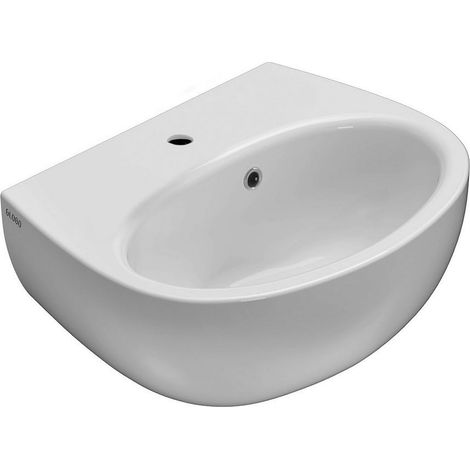 Lavabo suspendu en céramique 45x36 cm Globo Grace GR045BI  Blanc - Céramique (1/4)