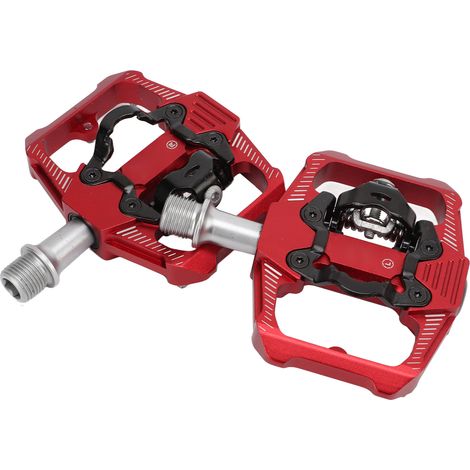 Multifunktionale Fahrradpedale, automatische Plattenwechsel, 3 abgedichtete Lager, SPD-Red-kompatibel für Mountainbikes (1/5)