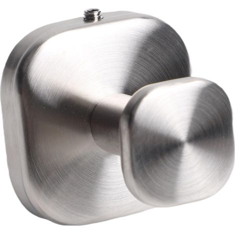 Patère murale - inox argenté, pour salle de bain et peignoir (1/5)