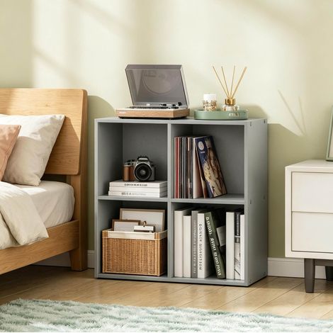 Bücherregal Würfelregal 4 Fächer 59,6x59,8x29 cm OKMYHOME (1/5)