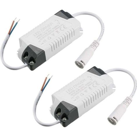 Driver LED 12-18W Courant Constant 300mA Haute Puissance AC 85-265V Sortie 36-65V DC Connecteur Alimentation Externe LED Plafonnier Transformateur 2Pcs (1/4)