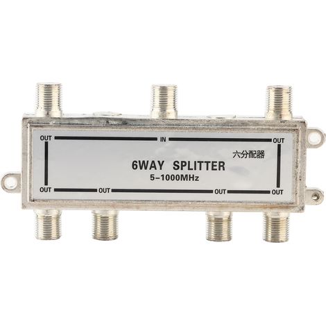 Diviseur de Câble Coaxial 6 Voies 5-1000MHz pour Antenne TV et CATV (1/5)