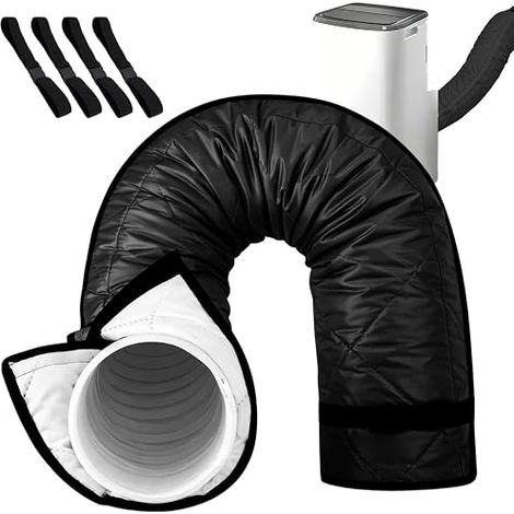 Housse Isolante Tuyau Climatiseur Mobile Manchon Thermique Réglable Diamètre 13cm et 15cm Gaine Isolation Économie d'Énergie pour Evacuation Climatisation Maison RV Garage (1/5)