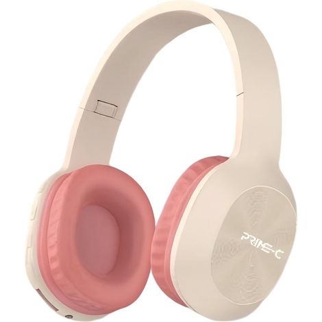 Fones de ouvido Bluetooth supra-auriculares, dobráveis, com cancelamento de ruído e Bluetooth 5.4 - rosa.