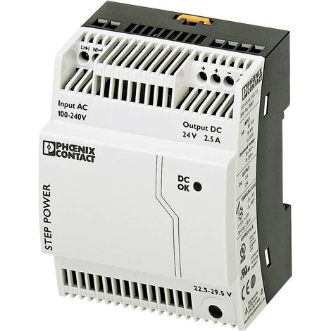 Phoenix Contact 2868651 Alimentatore per guida DIN 24 V/DC 2.75 A 60 W Num. uscite:1 x Contenuto 1 pz.
