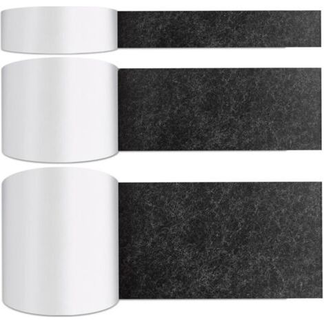royaluxe-Patin Feutre Meuble Adhésif,3 Feutre de Protection Feutrine Adhesive Feutrine Autocollante Meuble Patin Antiderapant, pour Protection Pied de Table Chaise Canape, Noir (1/5)