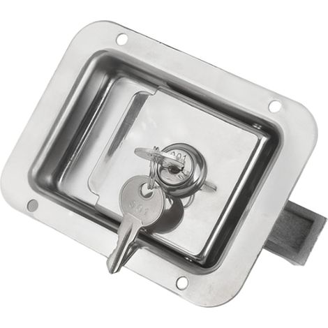 Spare Furniture Steel Recessed cabinet latches Toolbox handle Keyed (1/5)