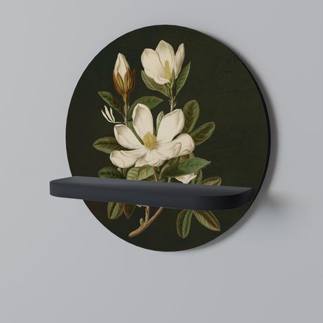 Estante redondo FLORAL NOIR negro (1/5)
