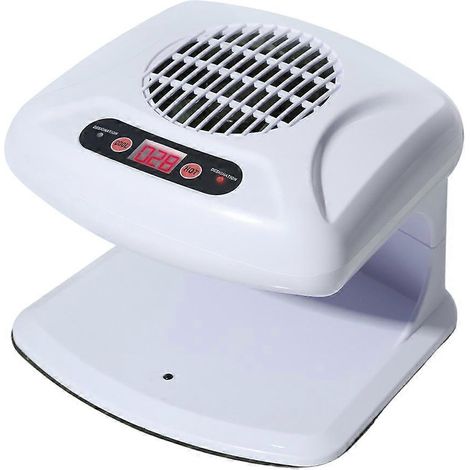Sèche-mains domestique à capteur, avec fonctions chaud et froid, blanc cassé. (1/5)