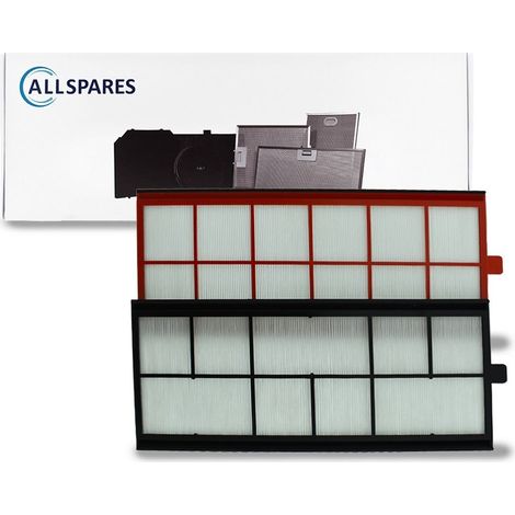 Filtro WTW AllSpares (juego de 2). Clase de filtro G4/F7, compatible con J.E. StorkAir ComfoAir 350/500/550 (500 x 198 x 14 mm).