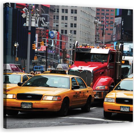 Tableau sur toile Taxi New York 50x50 (1/5)