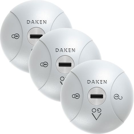 Candado para furgoneta - Paquete de 3 unidades para Saturn GO - Con llave igual - Gris