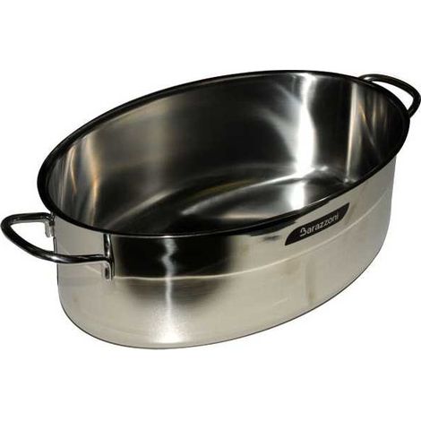 Casserole en inox ovale 32 cm Bonita Barazzoni